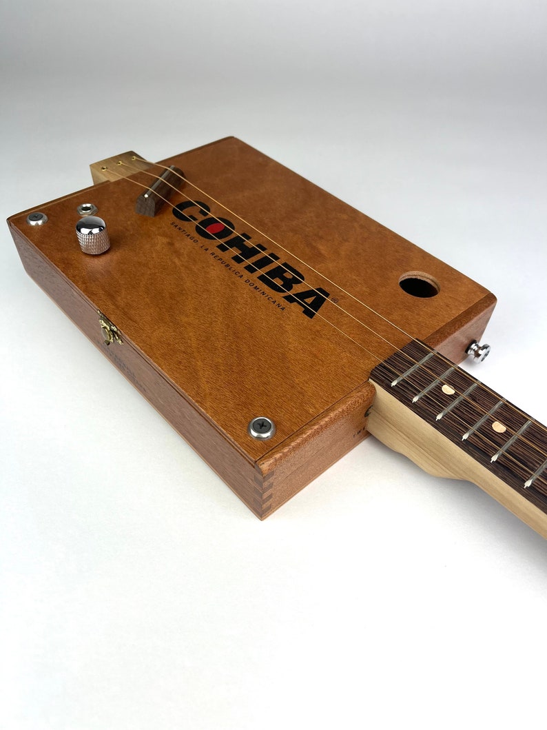 Cigar Box Guitar Cohiba Cigars 3 String Guitar Hand Made Etsy