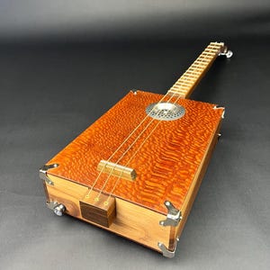 CIGAR BOX GUITAR, Acoustic Guitar, Guitar, cbg, 3 String Guitar, Hand built guitar, Gift Idea,