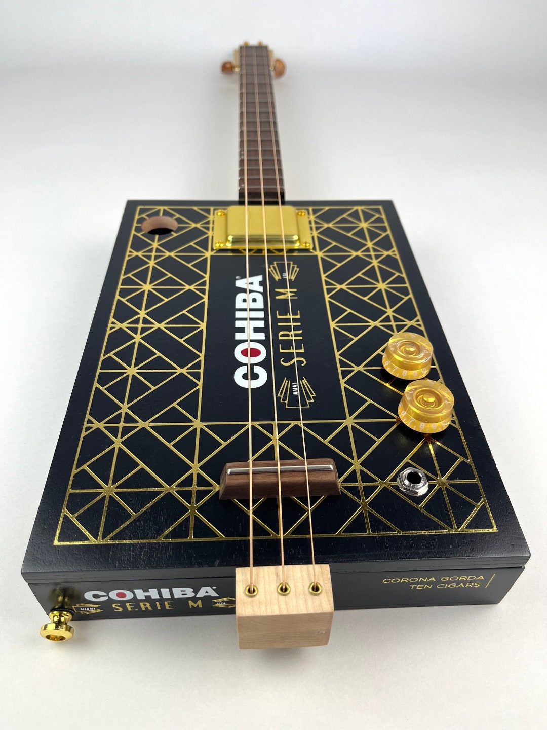 Cigar Box Guitar Cohiba Cigars 3 String Guitar Hand Made Etsy UK