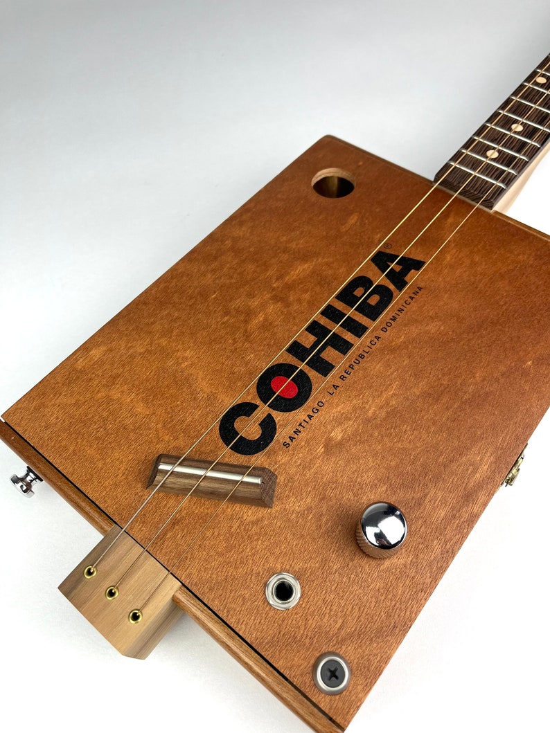Cigar Box Guitar Cohiba Cigars 3 String Guitar Hand Made Etsy