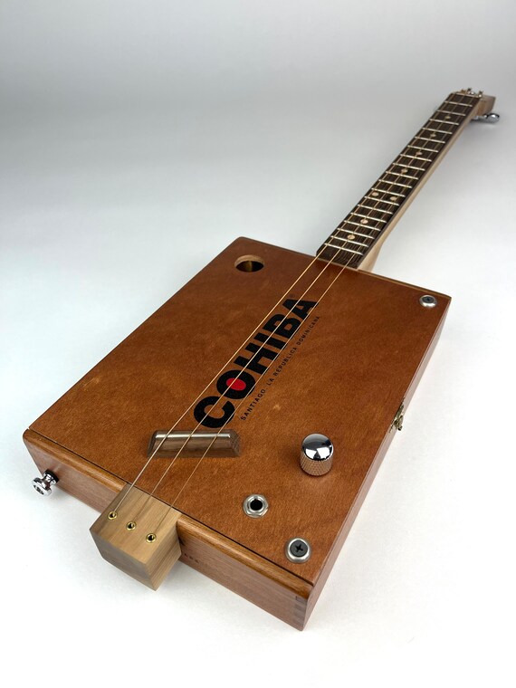Cigar Box Guitar Cohiba Cigars 3 String Guitar Hand Made Etsy