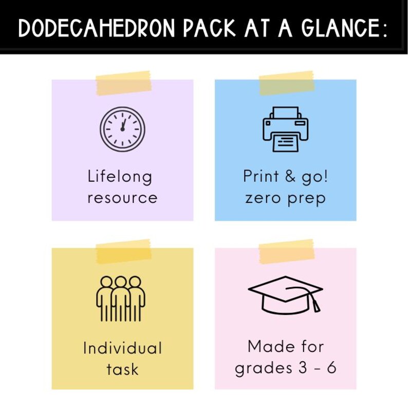 All About Me Dodecahedron - Back to School Craft Activity - Etsy