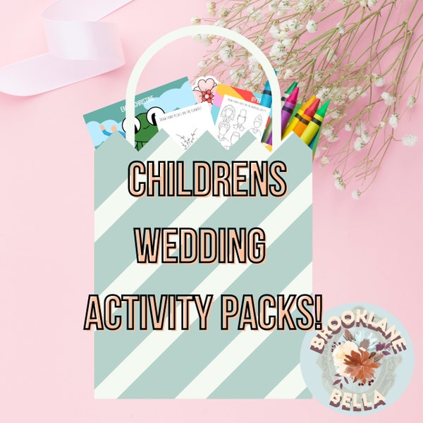 Kids Wedding Activity Pack - Etsy UK