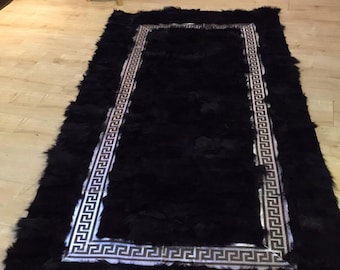 Authentic Australia Sheepskin 100% fur ivory home decoration carpet rug 2.8x6ft 