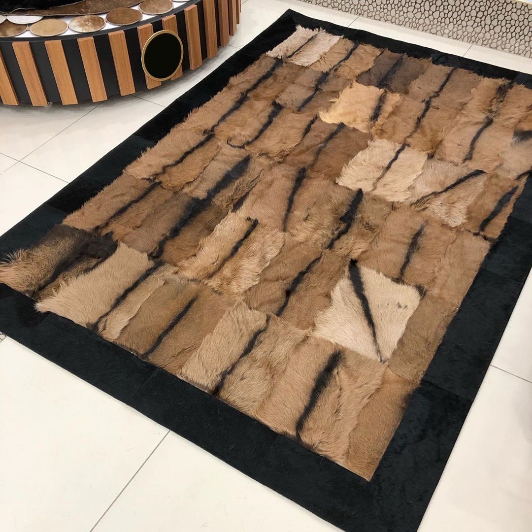 Handmade 100 Genuine Goatskin Rug Patchwork Goatskin Area Etsy Australia