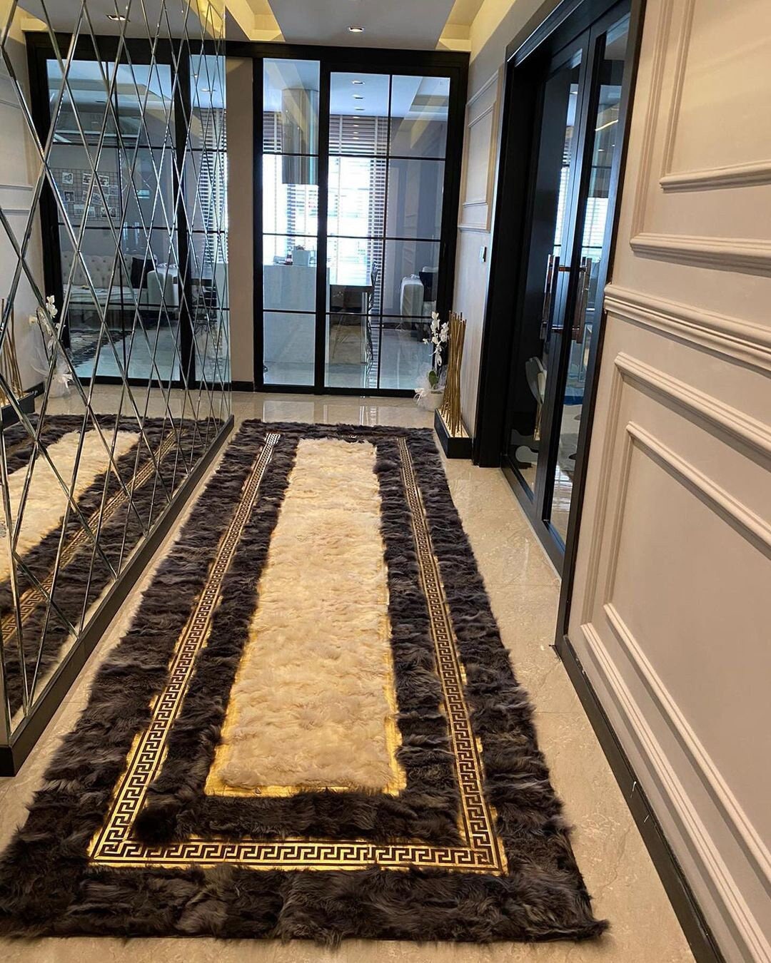 Sheepskin Hallway Runner Rug Runner Rugs for Hallway Etsy
