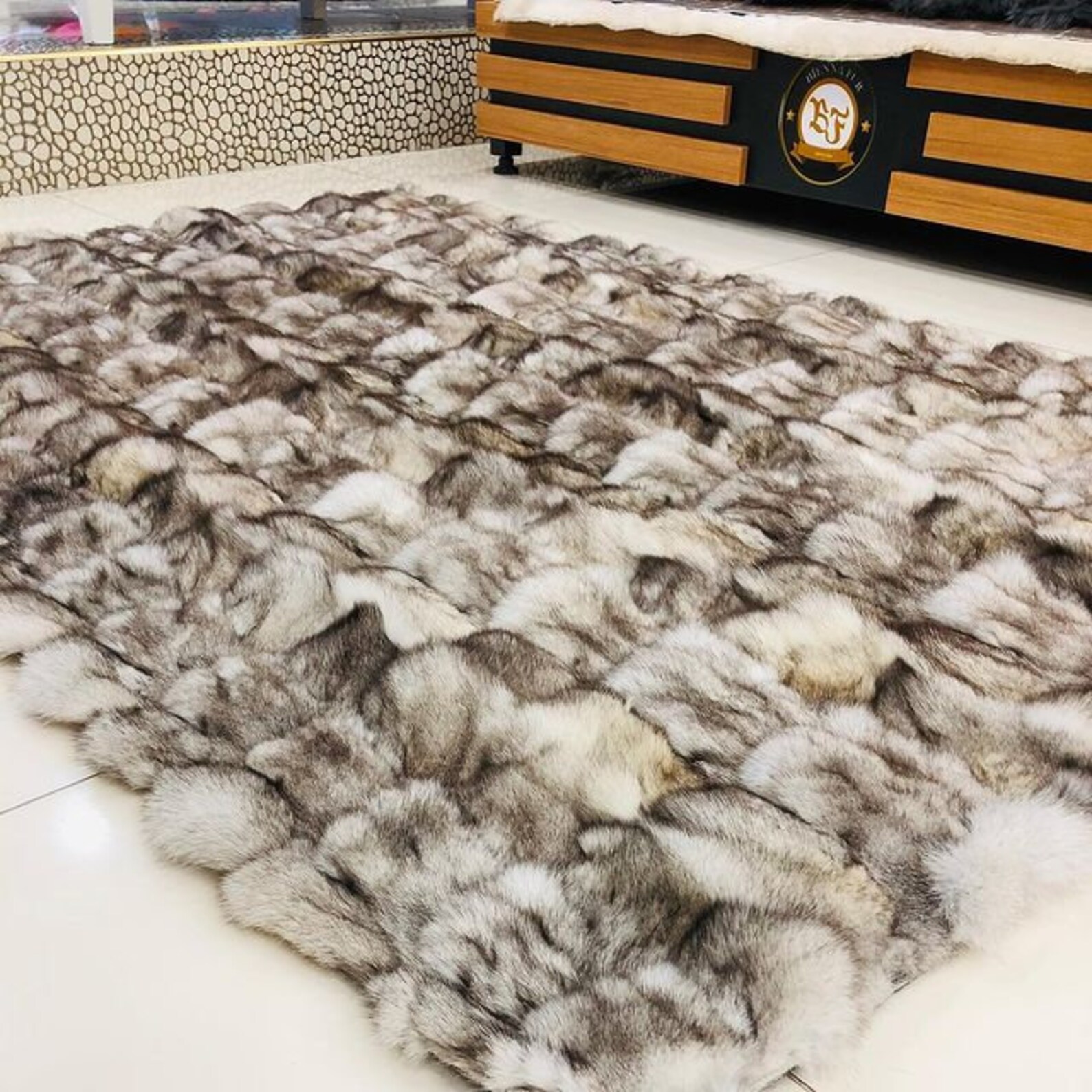 Real Fox Fur Area Rug Natural Luxury Fur Gift for Mom Fox Etsy