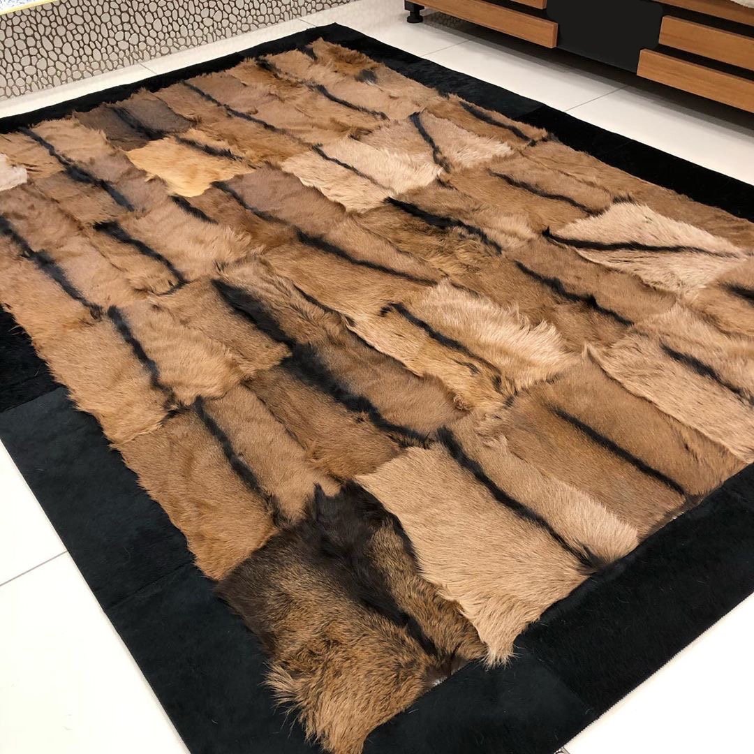 Handmade 100 Genuine Goatskin Rug Patchwork Goatskin Area Etsy Australia
