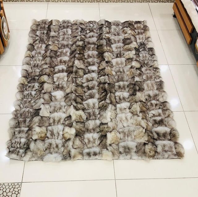Real Fox Fur Area Rug Natural Luxury Fur Gift for Mom Fox Etsy