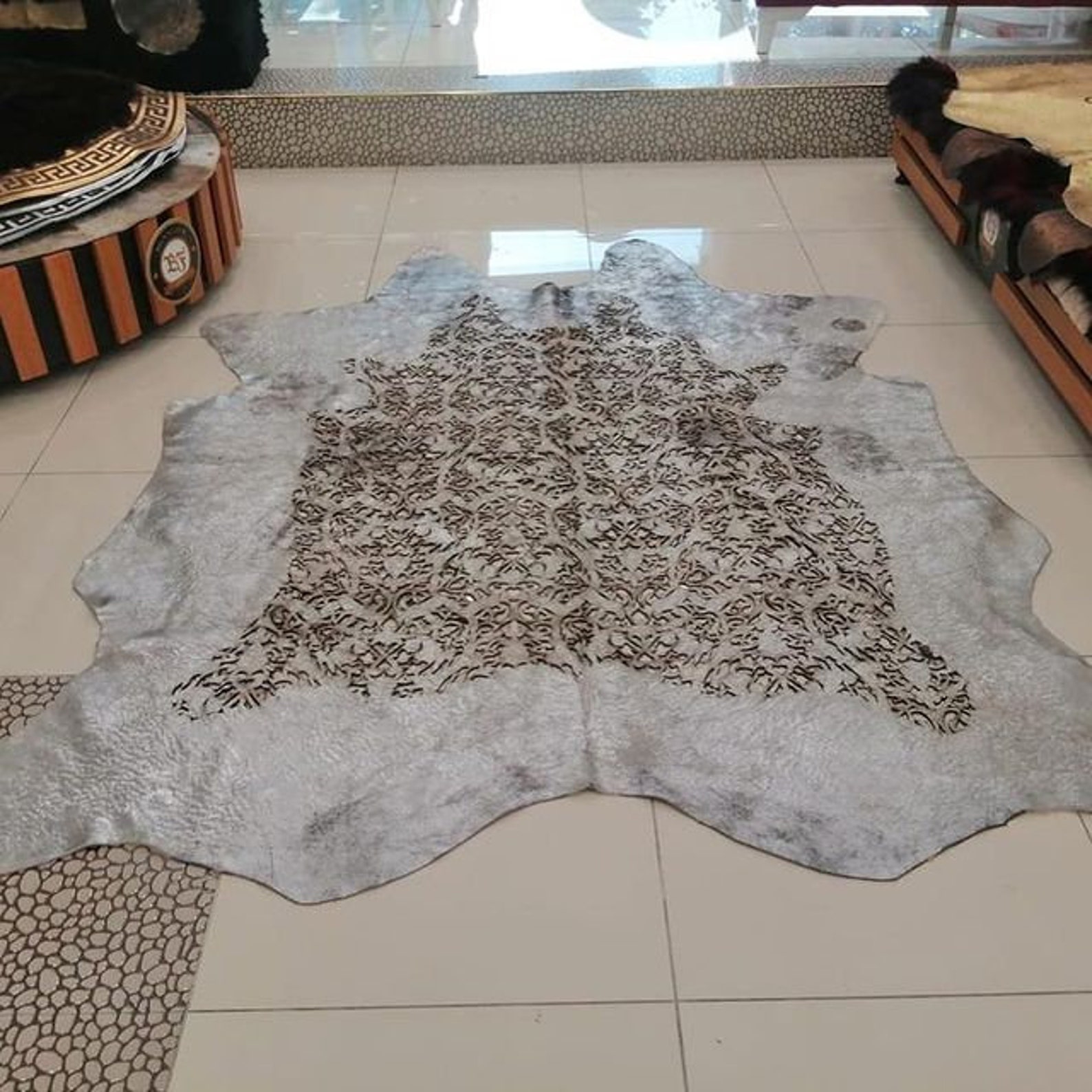 Cowhide Rug Large Cow Skin Rug Premium Quality Cow Skin Rug Etsy