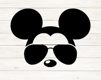 Mickey Mouse Sunglasses Svg Etsy