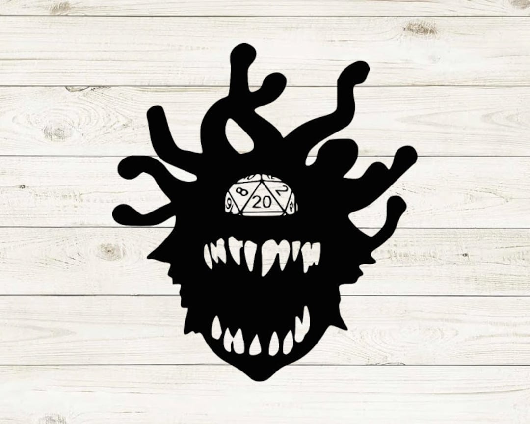 Beholder Icon Beholder 3 Svg, Beholder Shirt, D20 Svg, D20 Shirt, D&D Svg, Dungeons ...