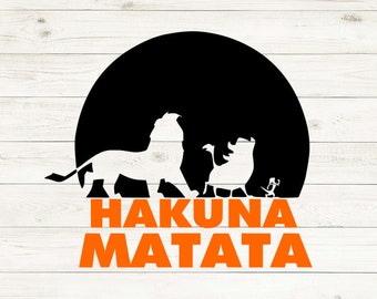 Hakuna Matata svg, The Lion King svg, Simba svg, Timon and Pumba, Lion King svg, Cricut Silhouette, Mufasa svg, Remember svg