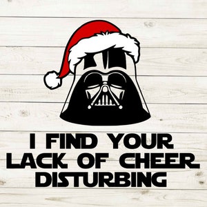 Mancanza di allegria in formato SVG, Star Wars in formato SVG, Darth Vader in formato SVG, Natale in formato SVG, Babbo Natale in formato SVG, maglietta di Darth Vader, Cricut in formato SVG