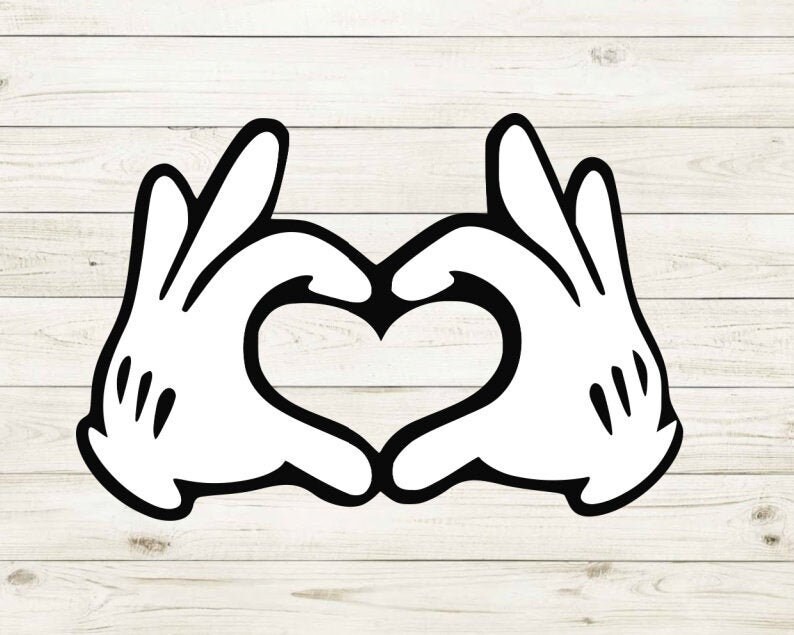 Download Disney Heart Hands svg Mickey svg Minnie svg Disney | Etsy