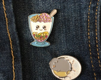Halo Halo and Balut Enamel Pins