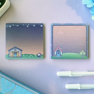 Lofi Sticky Notes | 3 x 3 Sticky Notes | 3 x 3 Post-It Notes | Stationery