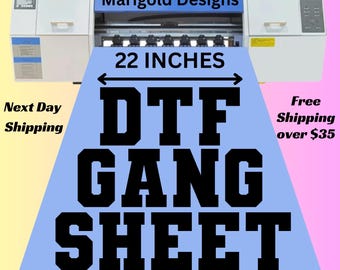 Custom DTF Gang Sheet, DTF Transfers, Direct to Film Transfer, Personalized Heat Print, Bulk DTF Sheet, Ready to Press, DtF Prints,