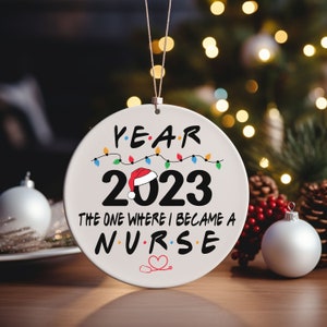 Nurse Ornament, New Nurse Gift, Nurse Christmas Ornament, Graduation Ornament, Graduation Gift, RN Gift, BSN Gift, Nursing Graduation Gift