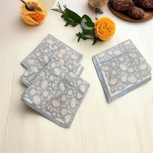 Set of  Cotton Table Napkins | Reusable Cloth Napkins | Eco-Friendly | Washable Dinner Napkins for Dining, Kitchen & Events