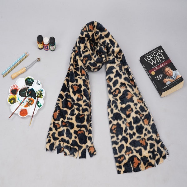 Leopard Print Super Soft and Warm Scarf Perfect to Stay Cozy Perfect for Gifts and Presents Long Large Animal Print Shawl Wrap Good for Gift