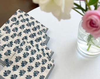 Bloemenprint katoenen diner servetten | Herbruikbare stoffen servetten, milieuvriendelijk