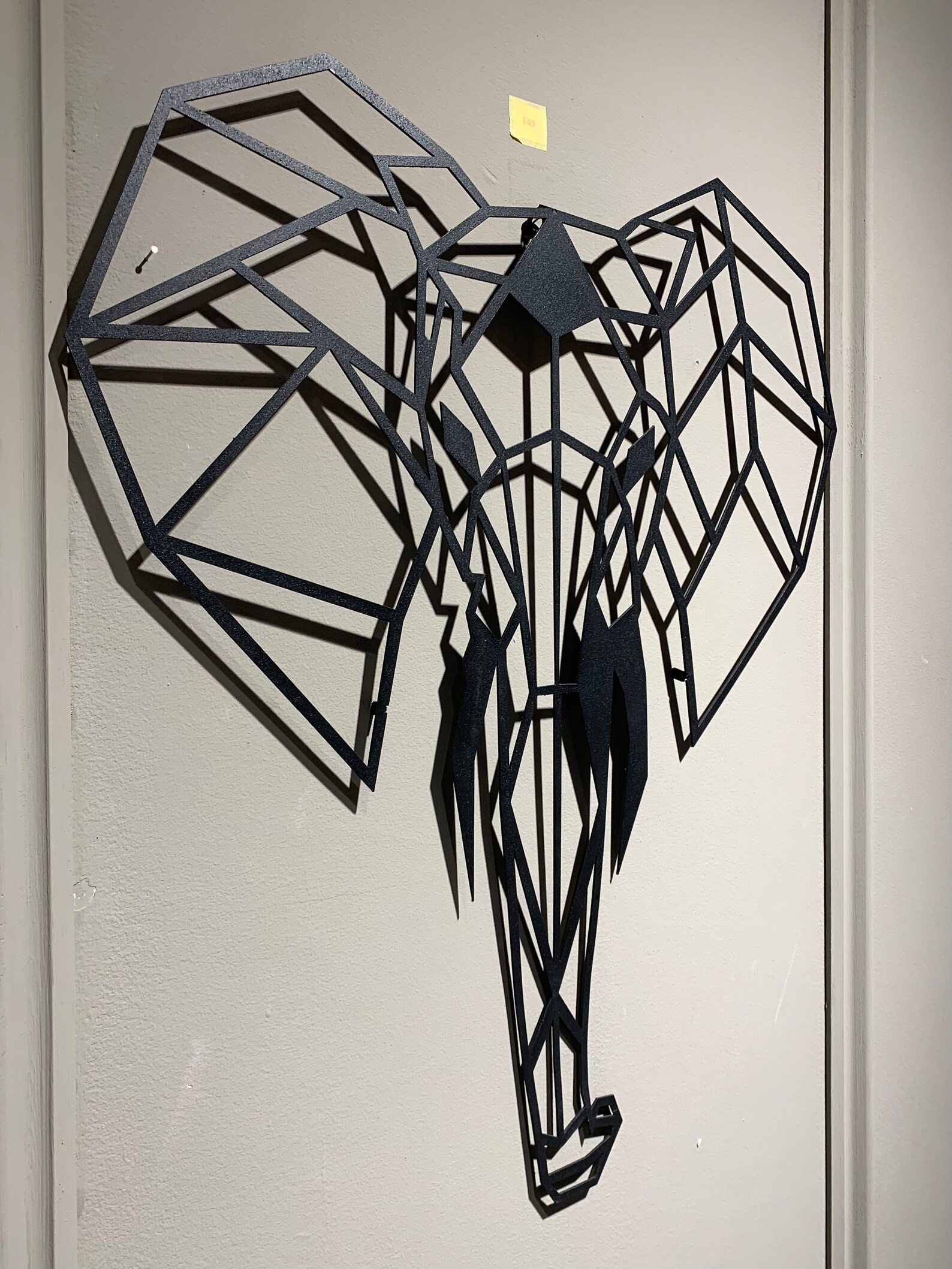 Elephant Metal Wall Art Decor | Etsy