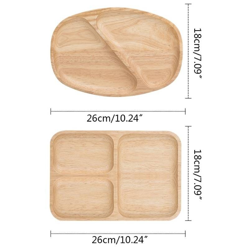 Wooden Snack Plate Wood Serving Tray Snack Wooden Plate Etsy