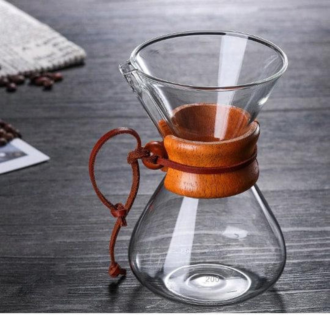 Pour Over Coffee Maker Drip Coffee Dripper Stand Glass Etsy