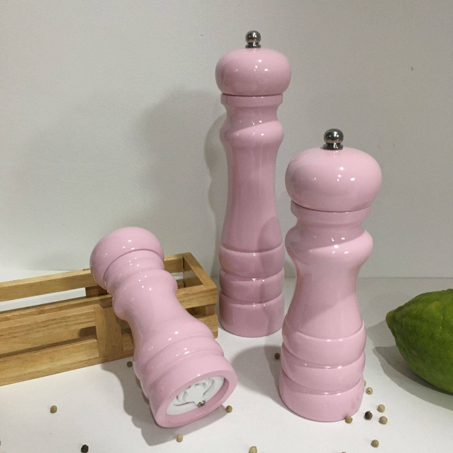 Wooden Pepper Grinder Pepper Mill Spice Grinder Herb Etsy