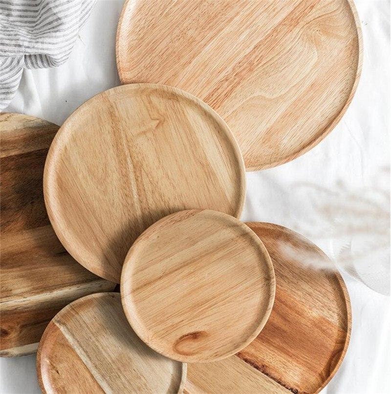 Wooden Plate Wooden Dishes Wood Food Plates Natural Wood Etsy