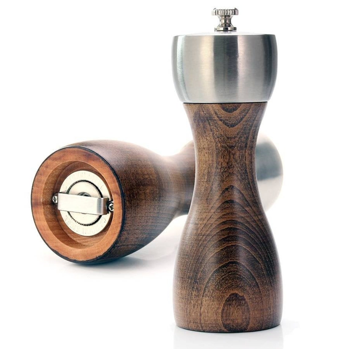Wooden Pepper Grinder Pepper Mill Spice Grinder Herb Etsy