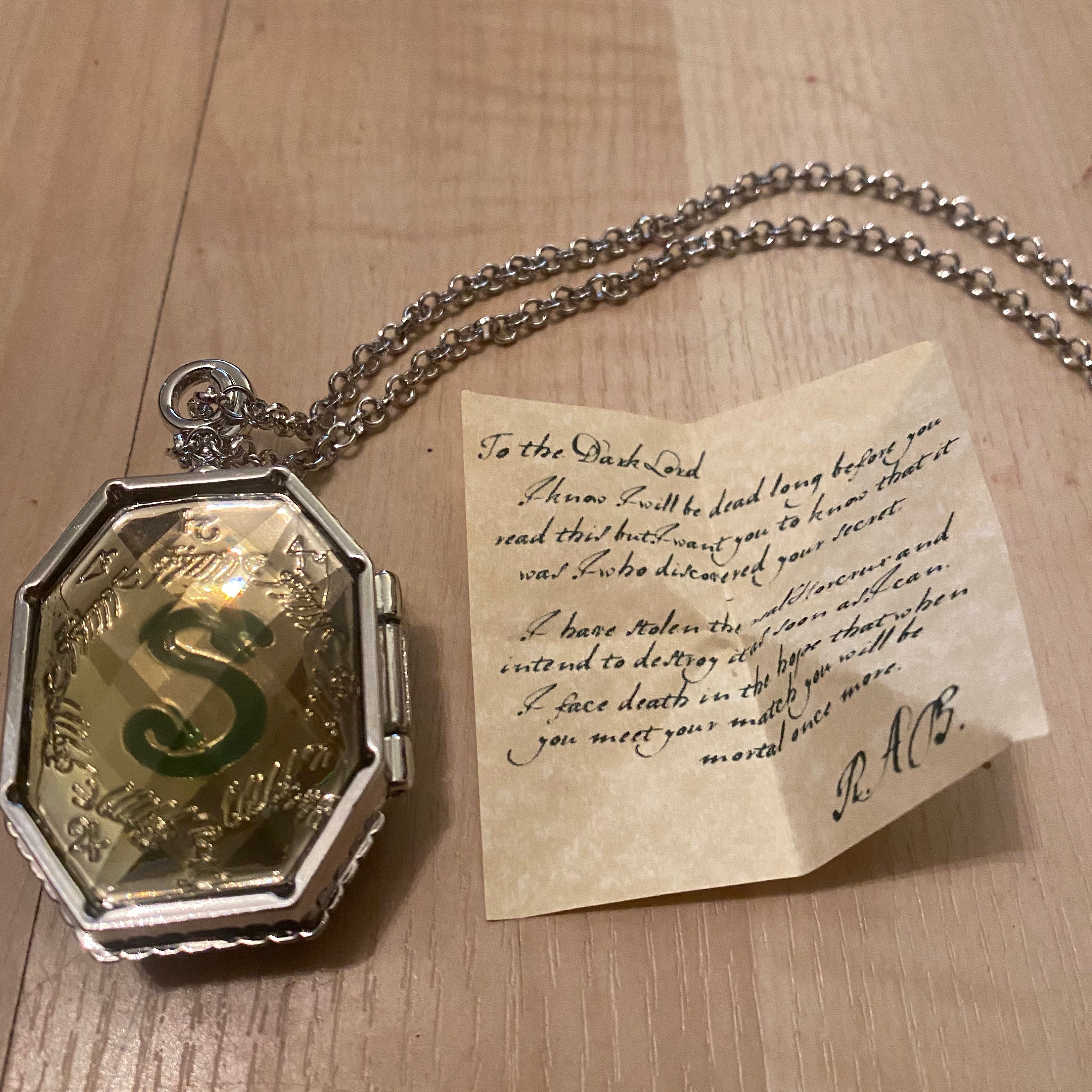 Salazar Slytherin's Locket Horcrux Necklace Harry Potter Etsy