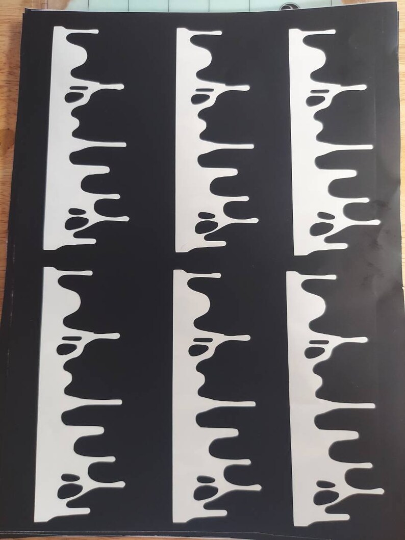 New Drip Vinyl Stencils 2 Vinyl Stencils Sheets 2 Vinyl Sheets 2