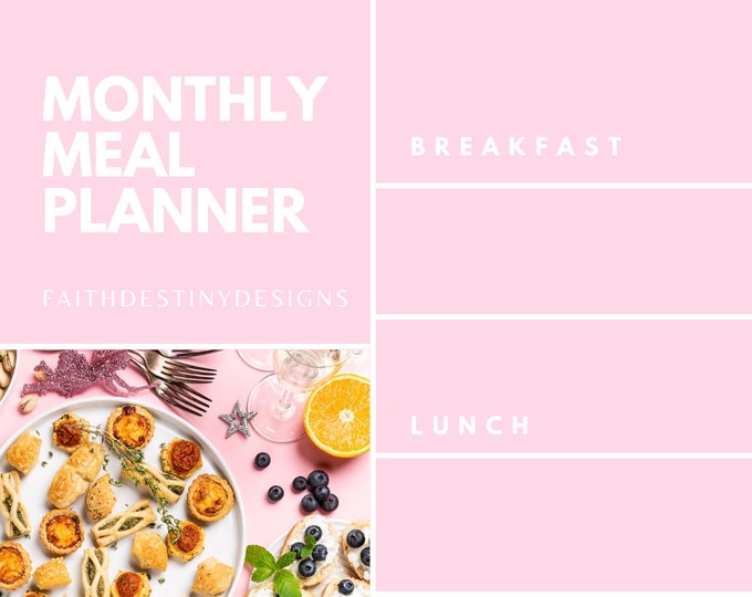 Monthly Meal Planner