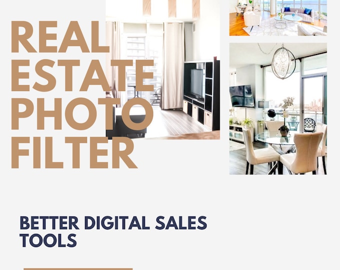 Real Estate Photography Photo Filter preset for dark rooms and low light