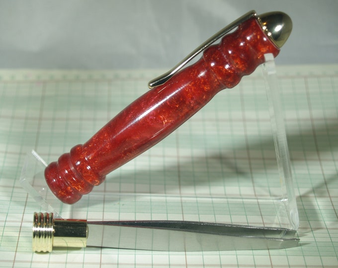 stainless steel tweezer with hand turned case