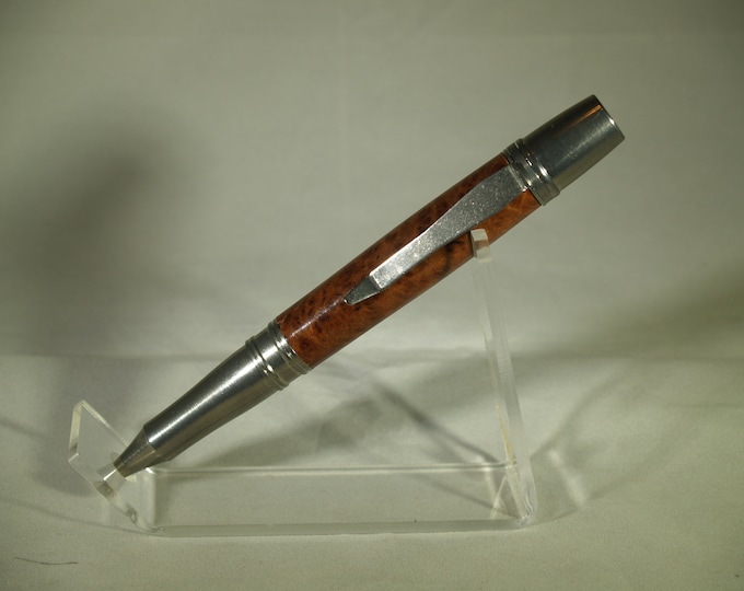 hand turned Liberty Pen in old growth redwood