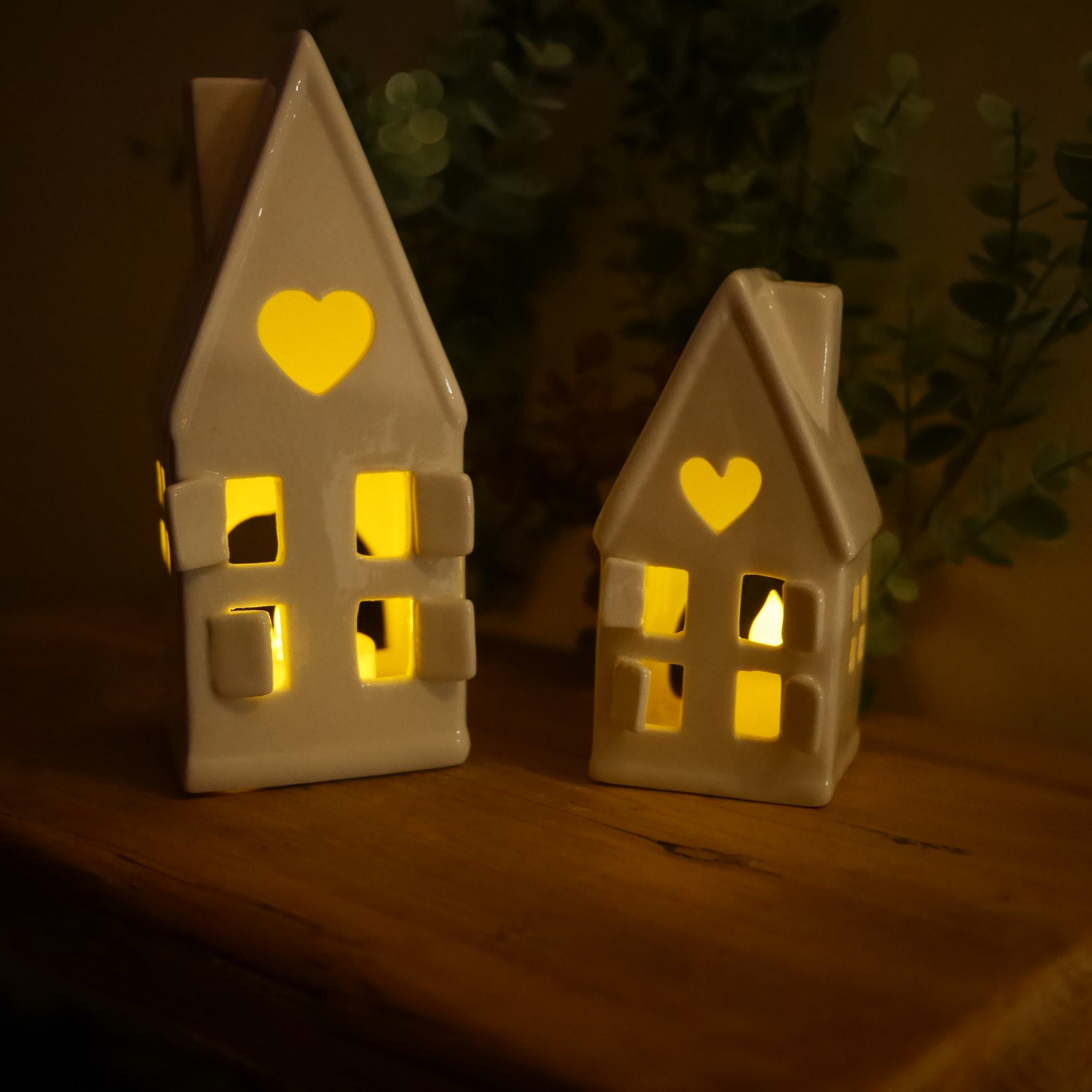 Dainty White House Tea Light Holders 2 Sizes 16.5 Cm or Etsy UK