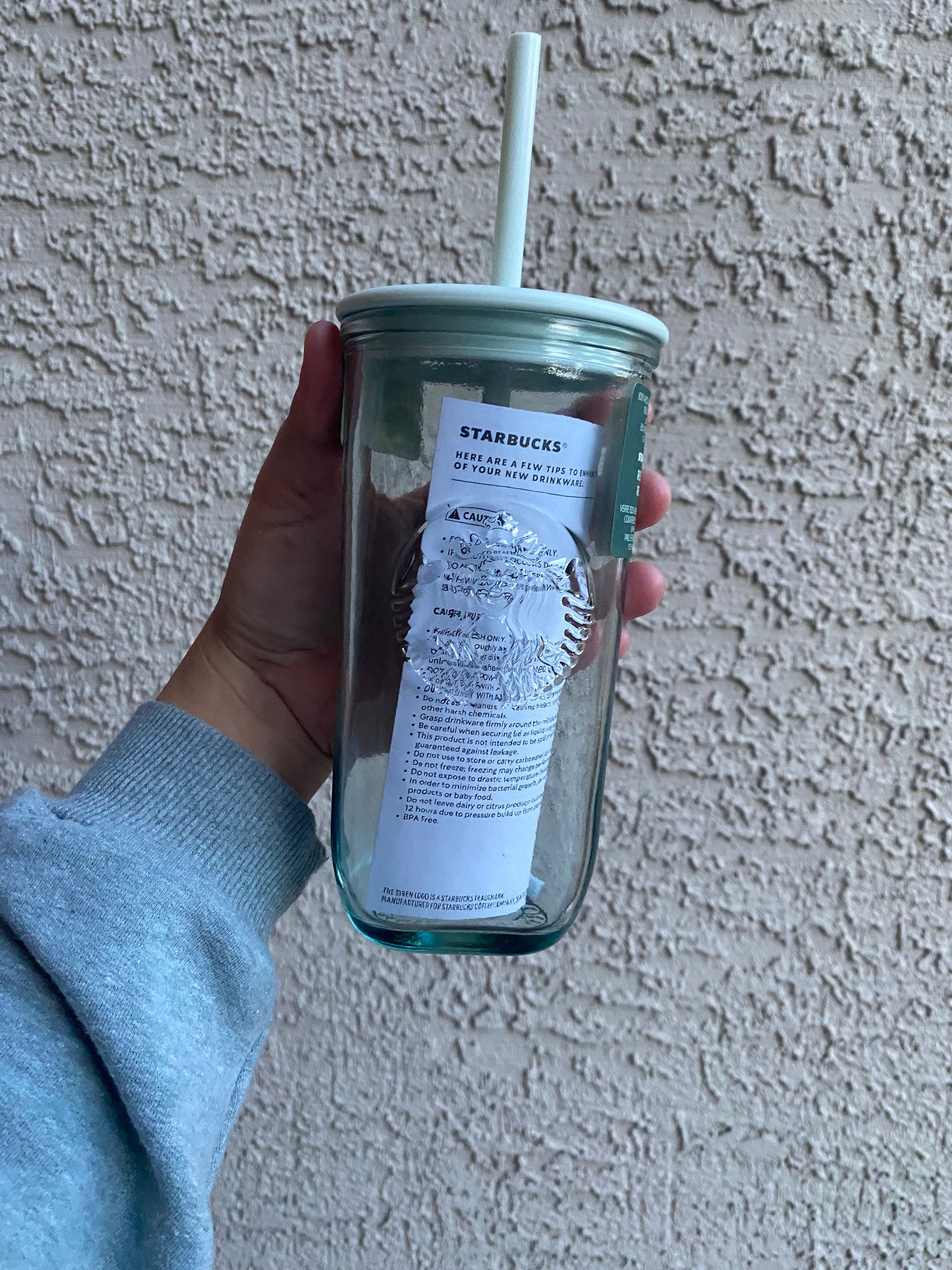 Starbucks 2022 Ombre Purple & Green Gradient Recycled Glass Cold Cup, 16 Fl  Oz