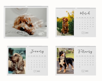 Custom Calendar, Upload 13 Images , Build Personalised Calendar, A4 Size, Any Occasion Gift Idea, Wall  Photo Calendar High Quality Product