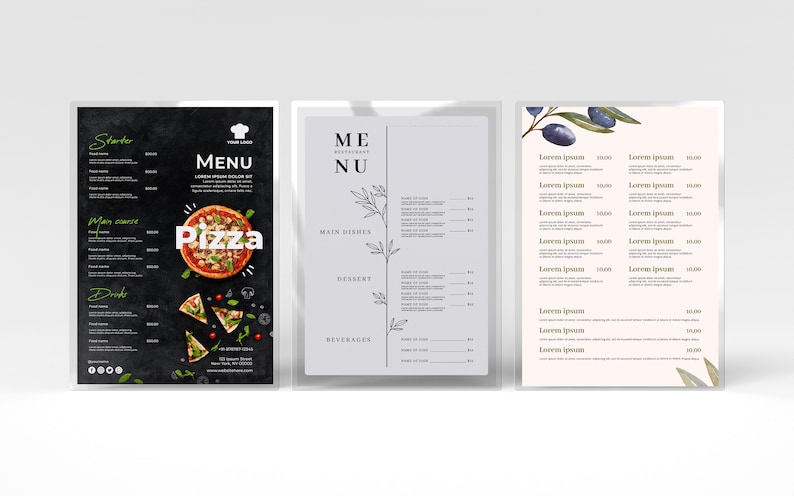 A6 Menu Rectangular Print and Laminate ,laminated Menus,advertisements, Brochures, Awards ...
