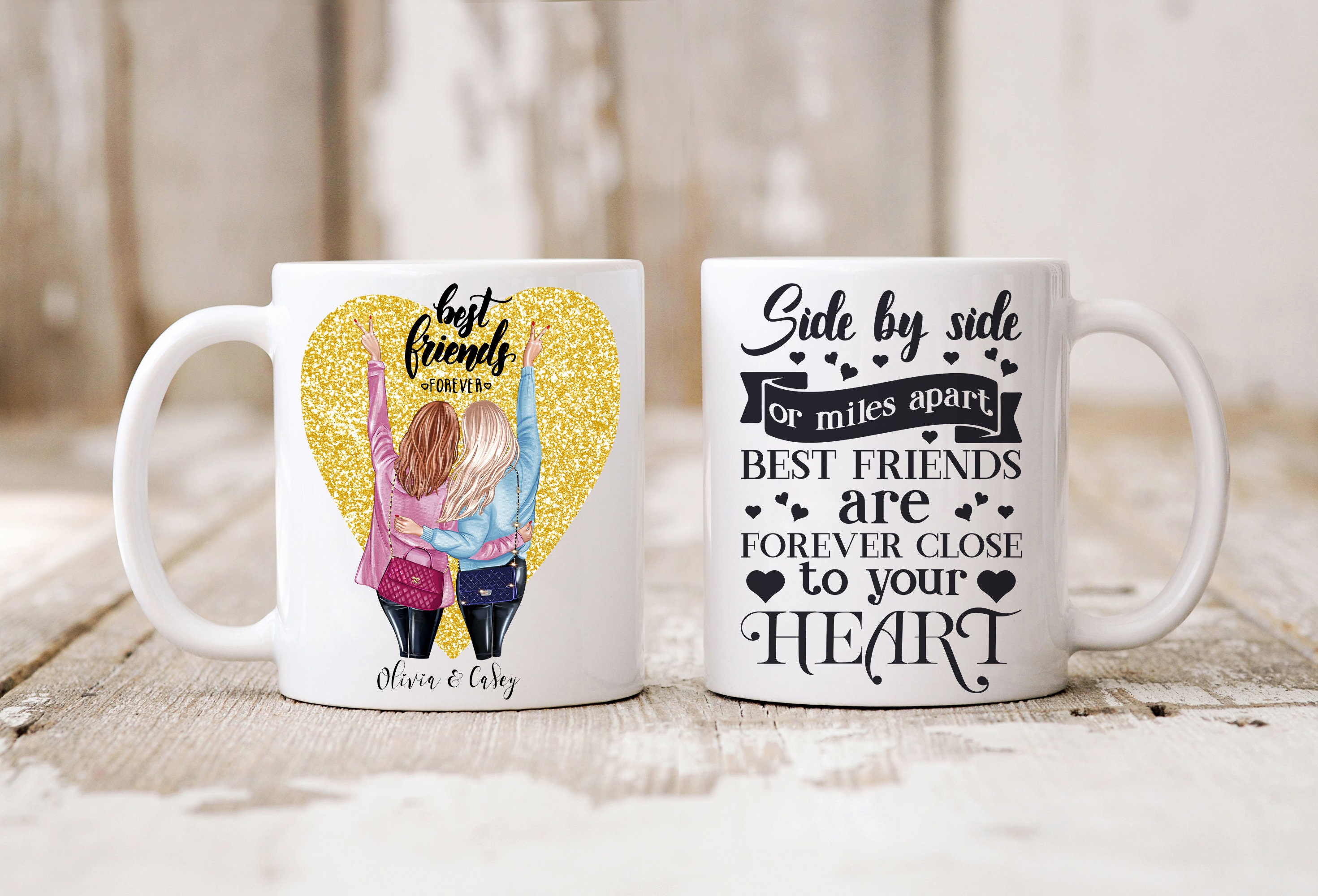 Best Friends Personalized Gift for Best Friend Custom Coffee Mug Making  Memories Having Fun Pooh Quotes Gift for College Graduate S1228 