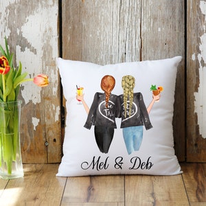Best Friend Personalised Pillow, Gift For BFF, New Quotes , Your Own Text Or Quote, Friendship Cushion Cover