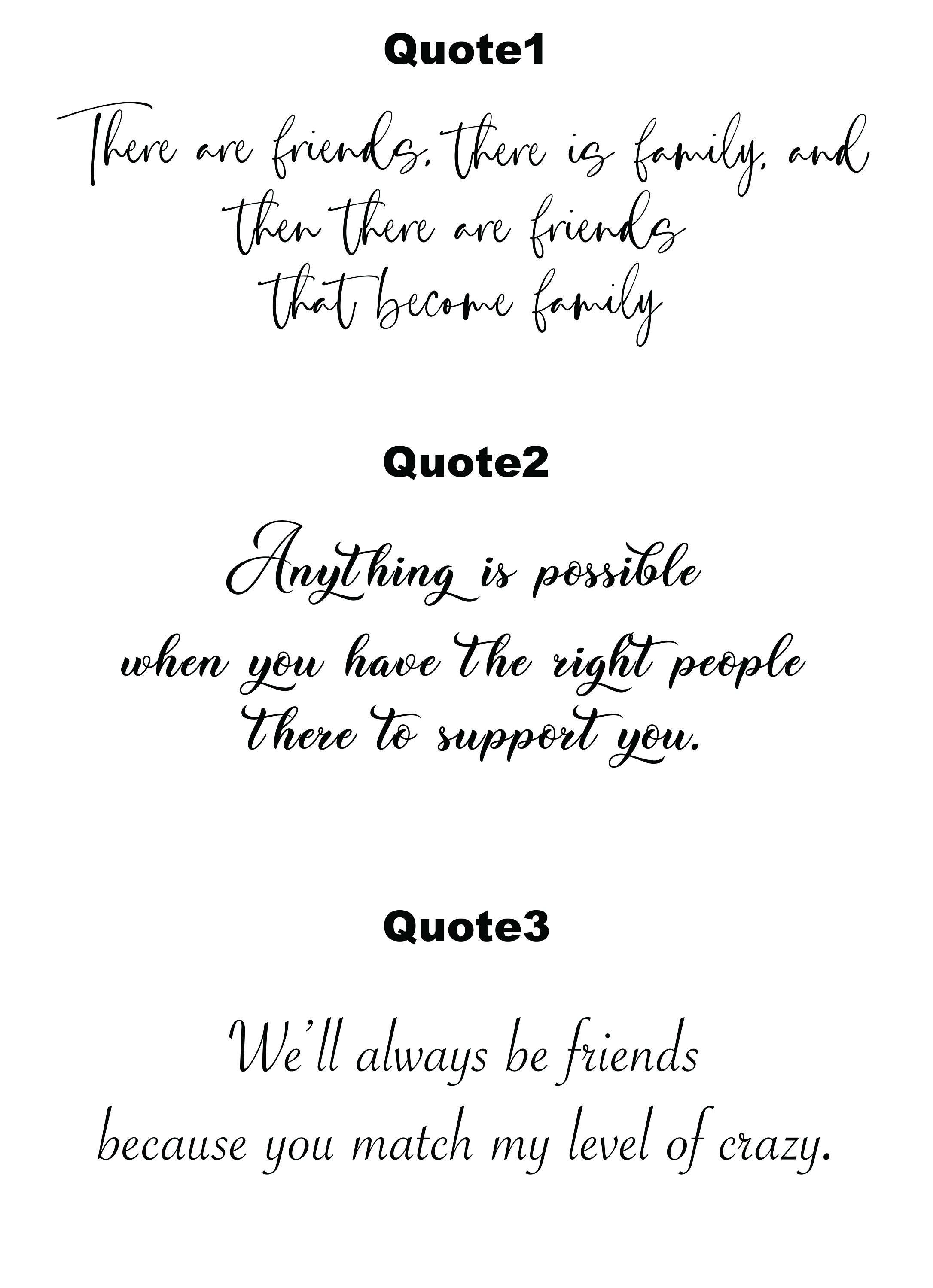 Best Friend Print Frame Black & White Bestie Gift A4 Size Etsy