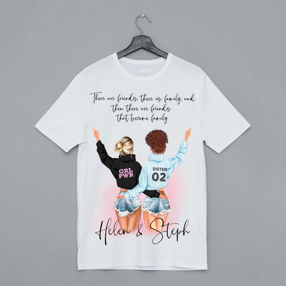 Bff 02 T-Shirt For Bestie Sisters Shirt Girls Friendship Tee Bff 02 T-Shirt For Bestie Sisters Shirt Girls Friendship Tee