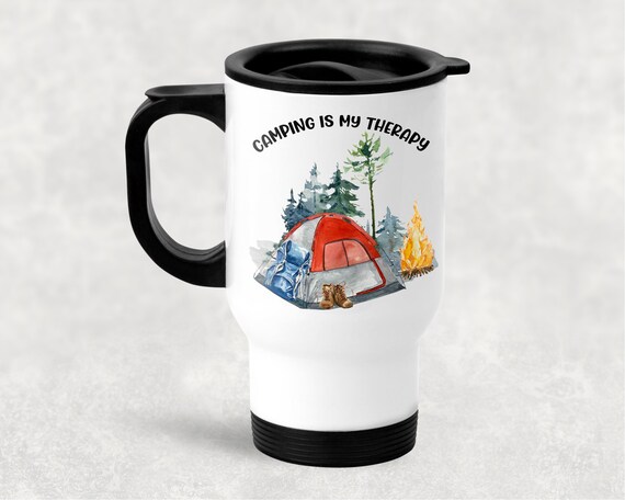 Travel Coffee Mug, Travel is My Therapy Mug, Best Travel Coffee Mug, Travel  Mug, Ceramic Travel Mug, Travel Lovers Mug, Travel Coffee Cup 