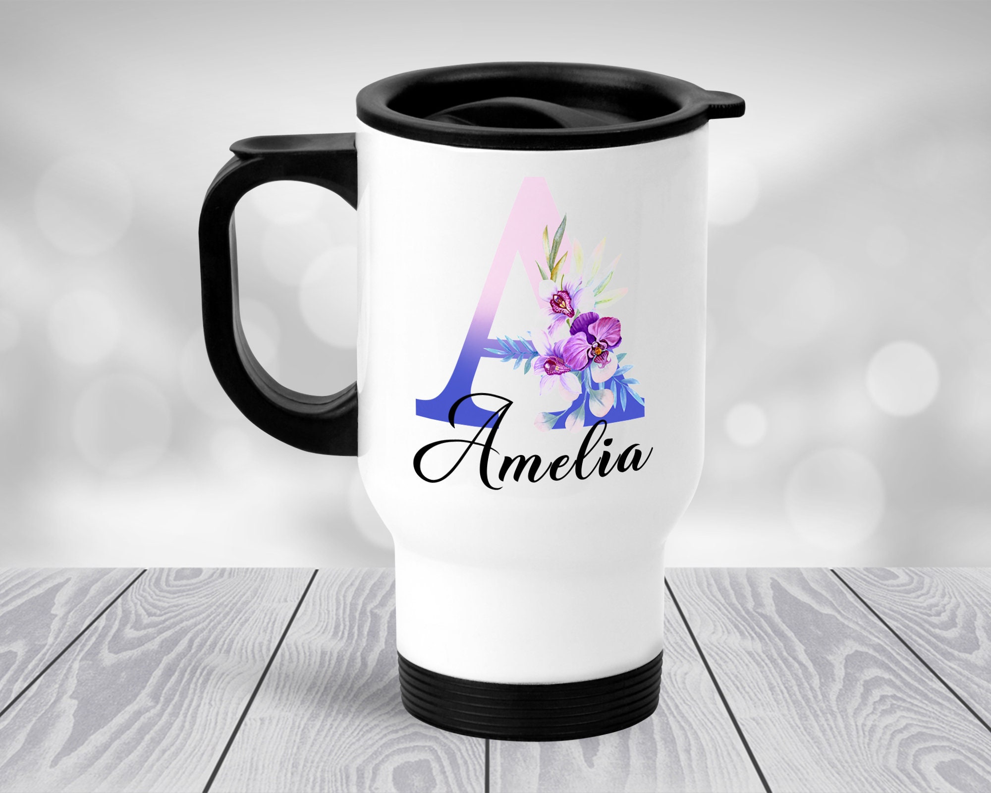 personalised reusable travel mug