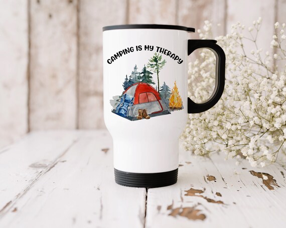 Travel Coffee Mug, Travel is My Therapy Mug, Best Travel Coffee Mug, Travel  Mug, Ceramic Travel Mug, Travel Lovers Mug, Travel Coffee Cup 