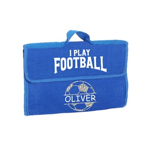 Cartable personnalisé, sac à livres, sac design football pour garçon, sac naturel 100% jute, différentes couleurs